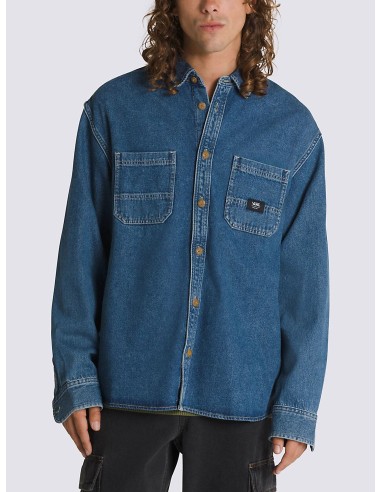 Stevens Denim Long Sleeve Buttondown Shirt la chaussure