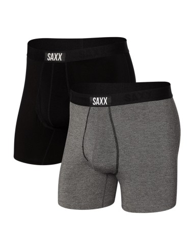 Ultra Super Soft 2 Pack Black/Grey Boxer livraison gratuite