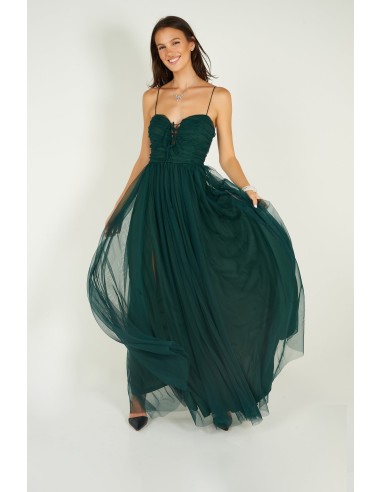 Robe maxi en chiffon - PD4656 - (E-A9) les muscles