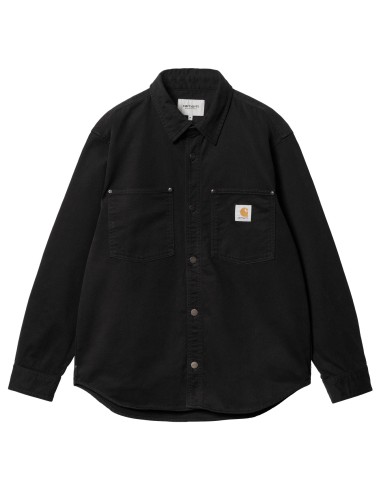 Carhartt WIP Derby Shirt Jac Black Rinsed Jusqu'à 80% De Réduction